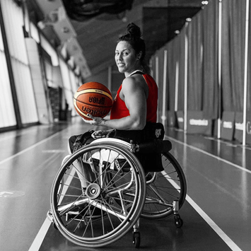 Tara Llanes in action