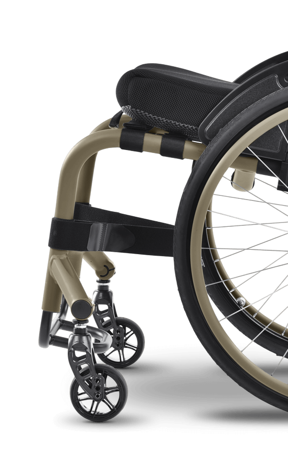 Close up of a QUICKIE Nitrum in Desert Tan colour.