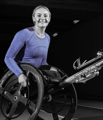 Melanie Woods in action