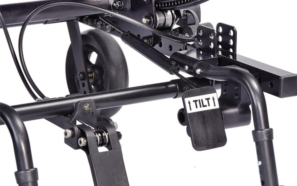 The cable free tilt in space wheelchair