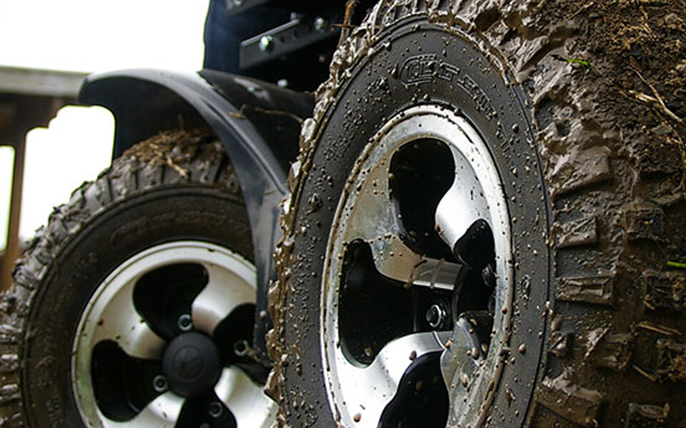 Unbeatable kerb and step climbing ability