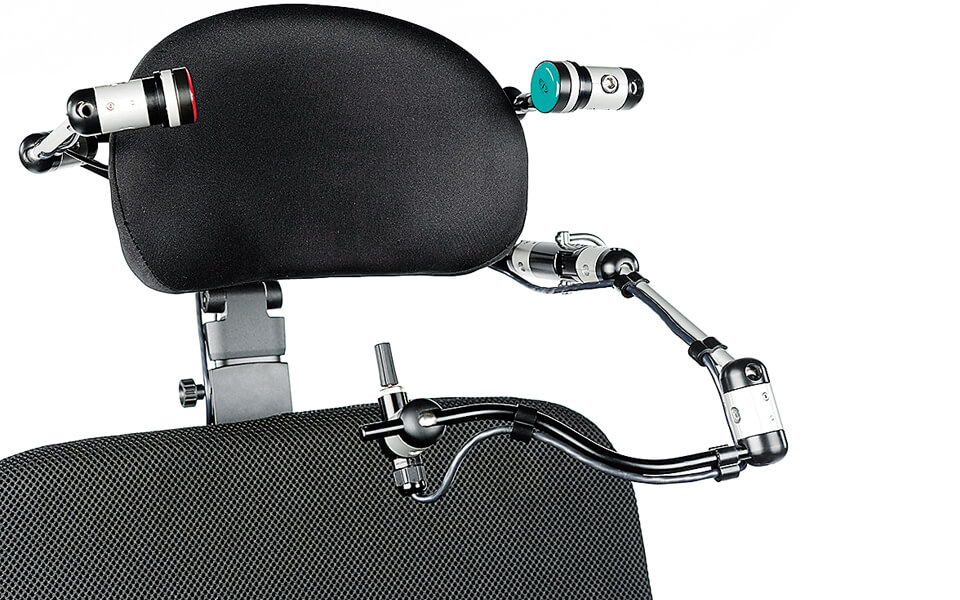 Mechanical swing-away chin control mount